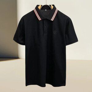 BURBERRY Classic Black Polo Shirt – Timeless Sophistication